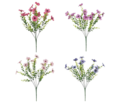 Artificial Spring Eucalyptus | 5-Branch Silk Flower Stem
