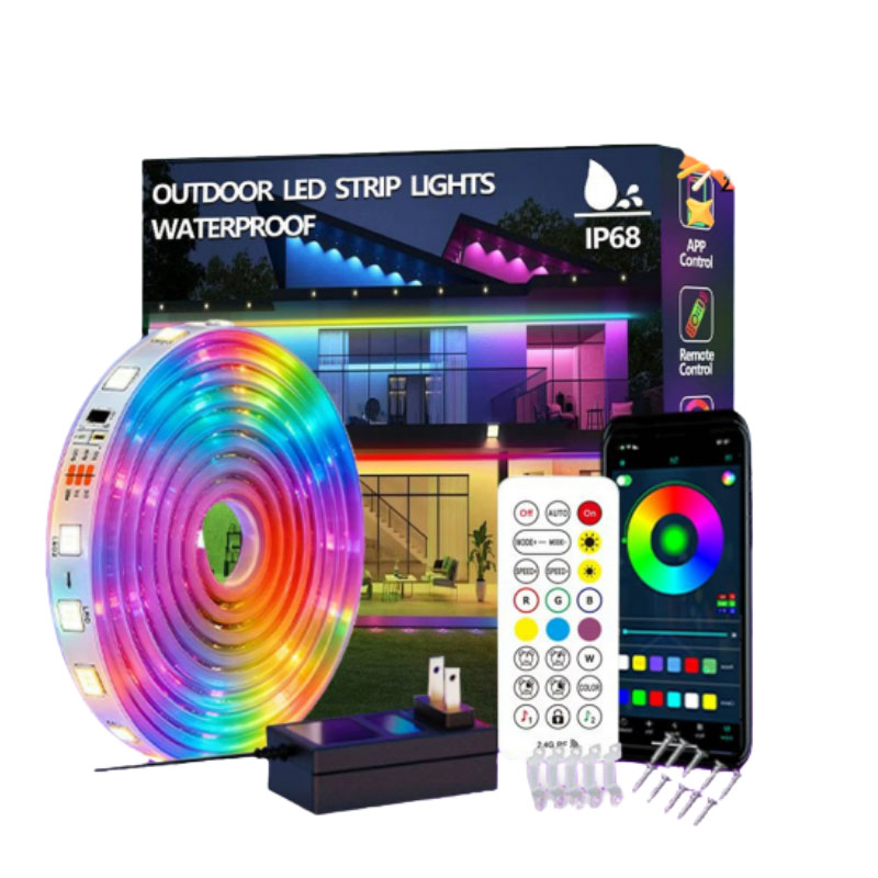 Smart RGBIC Outdoor Encased SMD5050 LED Strip Light