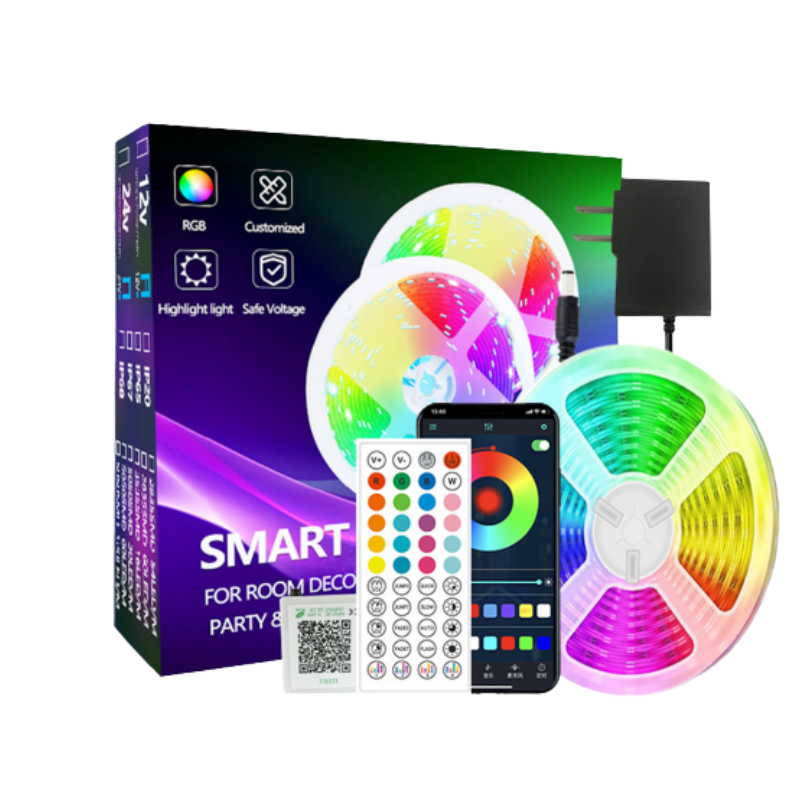 Smart RGB Colorful Light Strip with Infrared and Bluetooth Kit