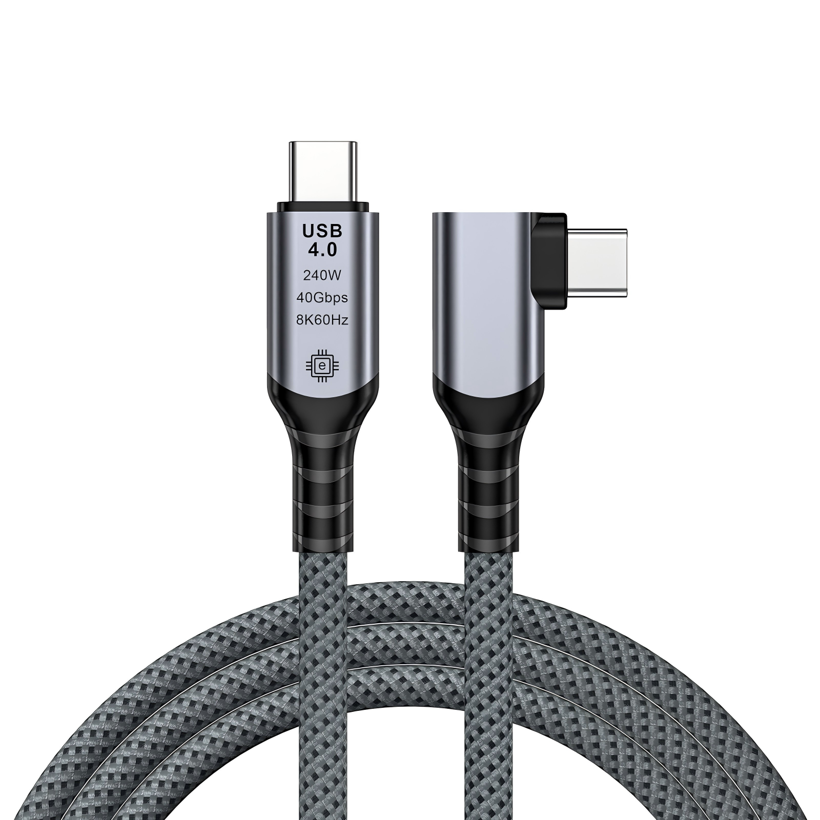 Type c TO Type c  bent charger plug USB4.0 240W